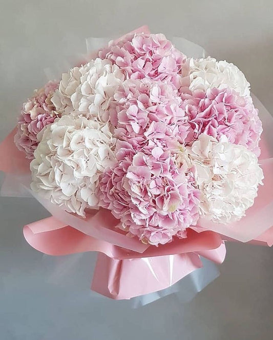 Pink and White Hydrangea Bouquet!