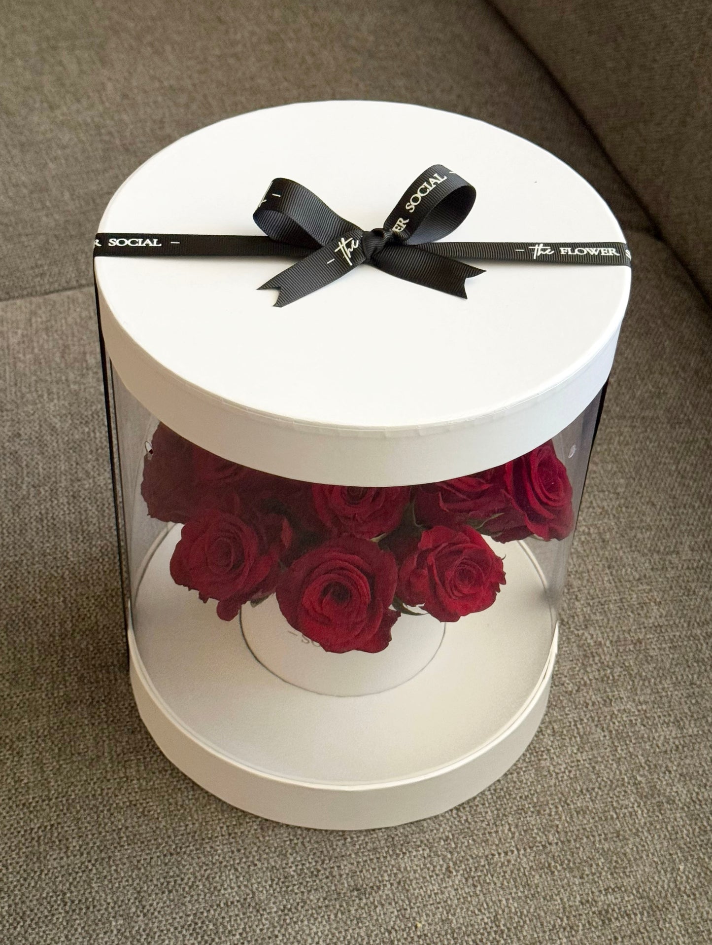 Gift Box with Red Roses