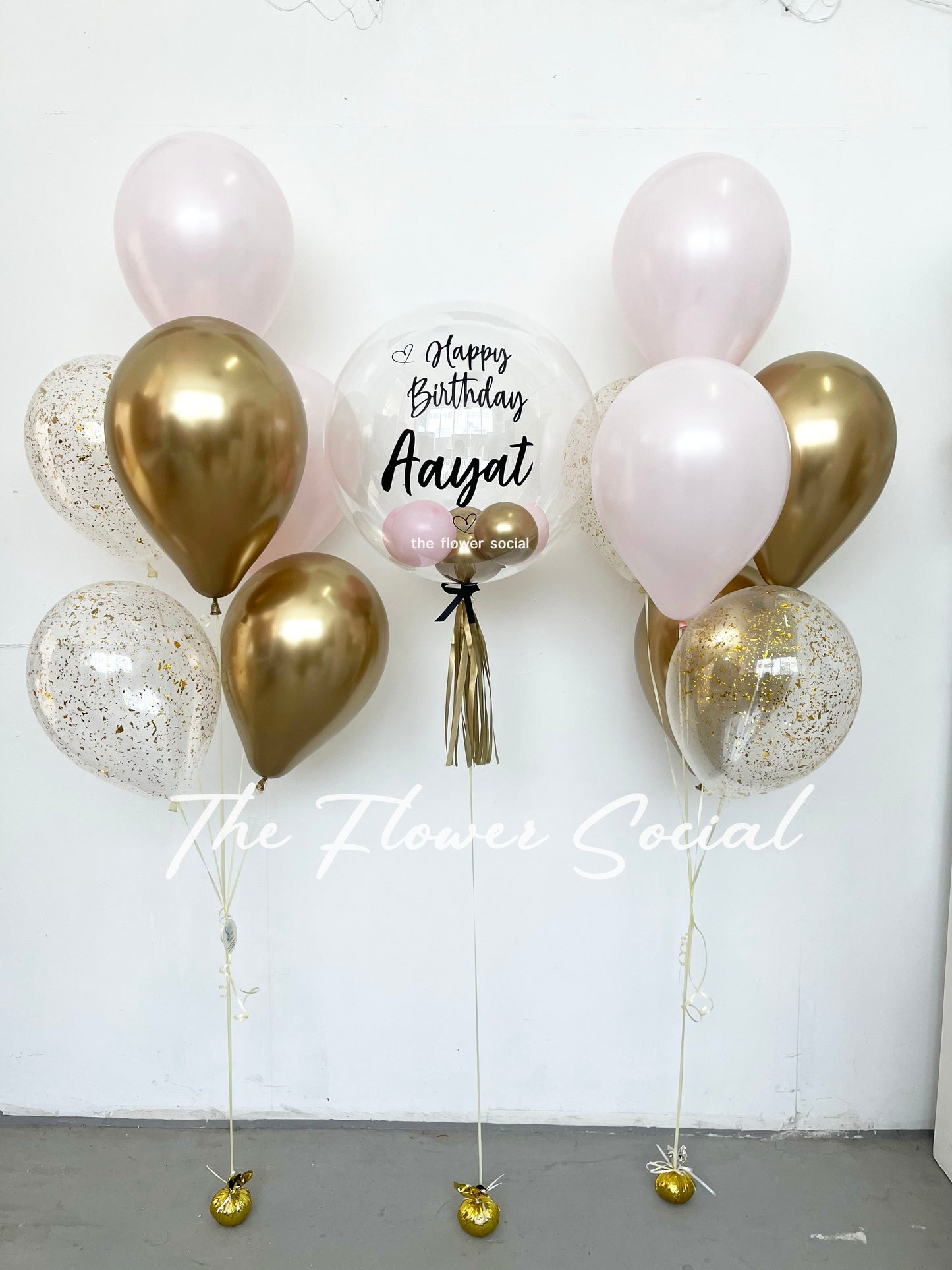 Balloon with Name and Balloon Bouquet